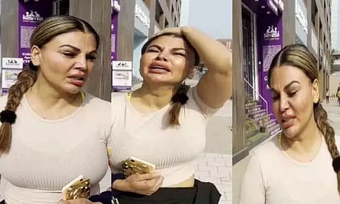 என்னை நிர்வாணமாக படம் பிடித்து விற்பனை..!இரண்டாவது கணவர் மீது ராக்கி சாவந்த் பகீர் புகார்!