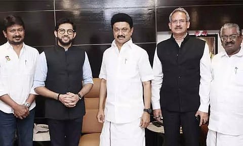 முதல் அமைச்சர் மு.க. ஸ்டாலின் - ஆதித்ய தாக்கரே சந்திப்பு