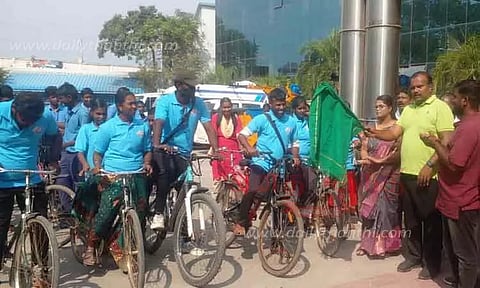 விழிப்புணர்வு சைக்கிள் பேரணி