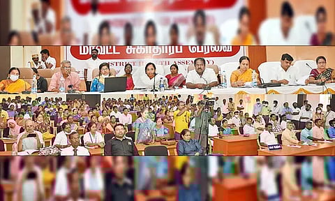 காஞ்சீபுரம் மாவட்ட சுகாதார பேரவை கூட்டம் - கலெக்டர் தலைமையில் நடந்தது