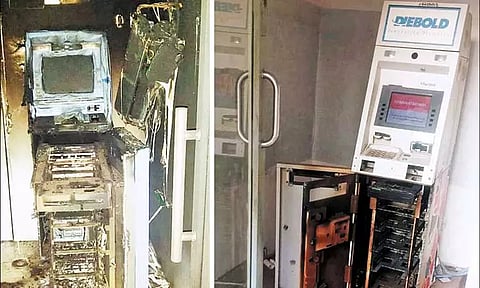 4 ஏ.டி.எம். மையங்களில் ரூ.72¾ லட்சம் கொள்ளை: ஆந்திர மாநிலங்களுக்கு விரைந்த தனிப்படை போலீசார்