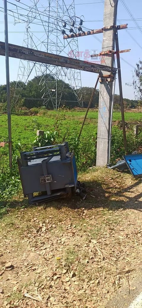 பஞ்சப்பள்ளி அருகேடிரான்ஸ்பார்மரில் ரூ.80 ஆயிரம் காப்பர் ஒயர், ஆயில் திருட்டு