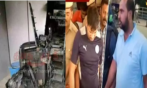 தி.மலை ஏடிஎம் கொள்ளை சம்பவத்தில் கைது செய்யப்பட்ட குற்றவாளிகள் நீதிமன்றத்தில் ஆஜர்