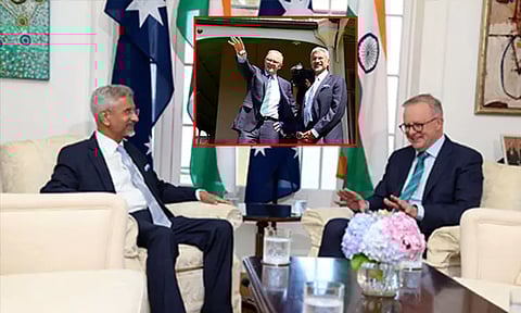 'கிரிக்கெட் பற்றியும் விவாதித்தோம்'; ஆஸ்திரேலிய பிரதமருடனான சந்திப்பு பற்றி மத்திய மந்திரி டுவிட்