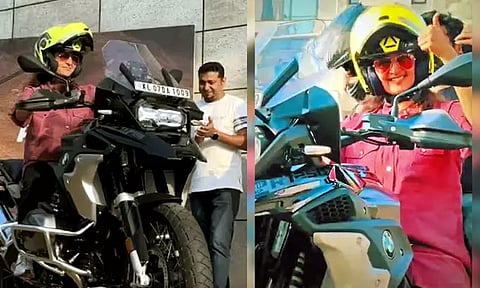 ரூ.22 லட்சத்துக்கு சொகுசு பைக் வாங்கிய மஞ்சுவாரியர்