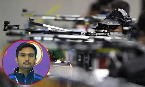 உலக கோப்பை துப்பாக்கி சுடுதல் போட்டியில் வெண்கல பதக்கம் வென்ற இந்திய வீரர்