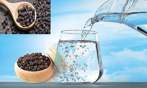 மிளகு நீர் பருகுங்கள்