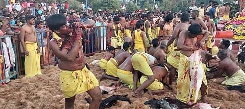 ராசிபுரத்தில் மயான கொள்ளை நிகழ்ச்சி