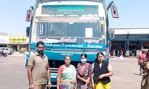 தொழிலாளி விபத்தில் பலியானத்திற்கு நஷ்டஈடு வழங்காததால் அரசு பஸ் ஜப்தி