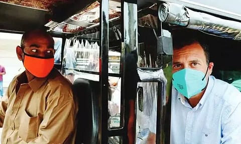 கேரளாவில் 2021 ஆம் ஆண்டு ராகுல்காந்தி பயணம் செய்த ஆட்டோவின் டிரைவர் நேற்று நடந்த விபத்தில் மரணம்