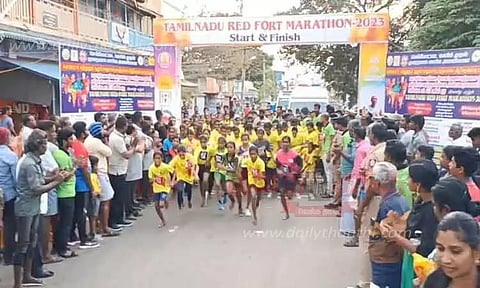 செங்கோட்டையில் மாரத்தான் போட்டி