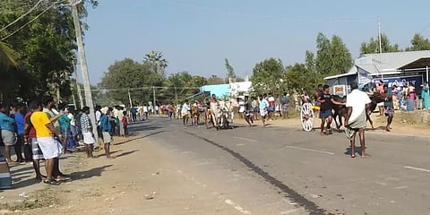 மாட்டு வண்டி எல்கை பந்தயம்