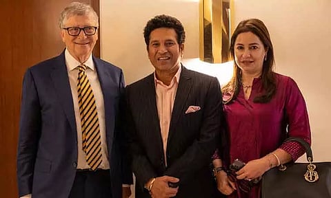 பில் கேட்ஸ் உடன், சச்சின் தெண்டுல்கர் சந்திப்பு