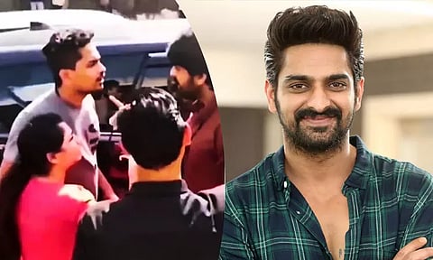 நடுரோட்டில் காதலியை அடித்த வாலிபர்...! தட்டிக் கேட்ட இளம் ஹீரோ