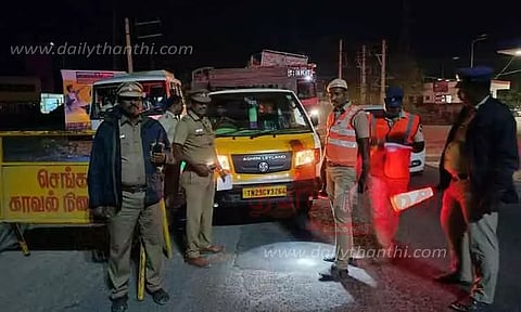 குற்ற செயல்களை தடுக்கும் வகையில் போலீசார் திடீர் சோதனை