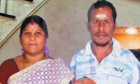 குடும்பத் தகராறில் மனைவியின் கழுத்தை கத்தியால் அறுத்துவிட்டு கணவர் தற்கொலை