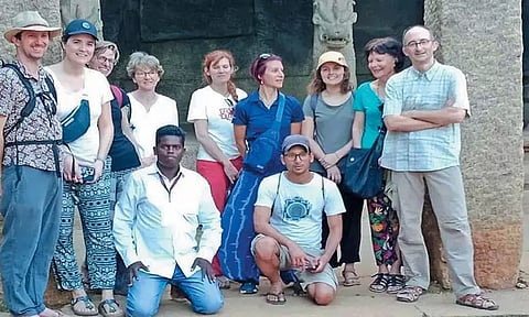 மாமல்லபுரத்தில் பிரான்ஸ் நாட்டு பயணிகள் வருகை அதிகரிப்பு