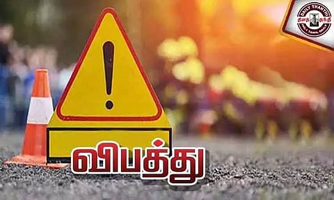 லாரி சக்கரத்தில் சிக்கி வாலிபர் பலி