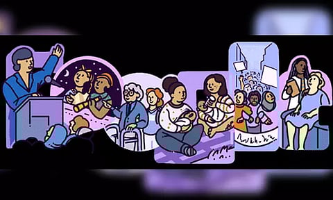 சர்வதேச மகளிர் தினத்தை முன்னிட்டு சிறப்பு டூடுல் வெளியிட்ட கூகுள்