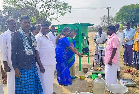 நேரடி நெல் கொள்முதல் நிலையம் திறப்பு