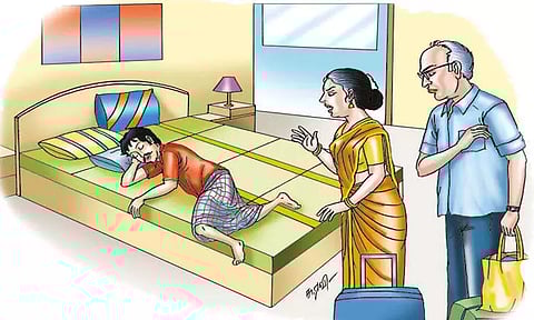 திருட சென்ற வீட்டில் போதையில் தூங்கிய கட்டிட தொழிலாளி