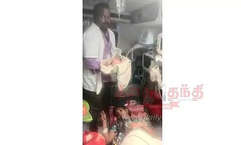 108 ஆம்புலன்சில் பெண்ணுக்கு பிரசவம்