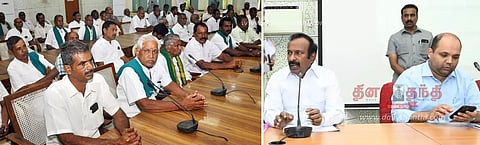 கீழ்பவானி வாய்க்காலில் புனரமைப்பு மேற்கொள்வது குறித்து ஆலோசனை கூட்டம்- அமைச்சர் சு.முத்துசாமி தலைமையில் நடந்தது