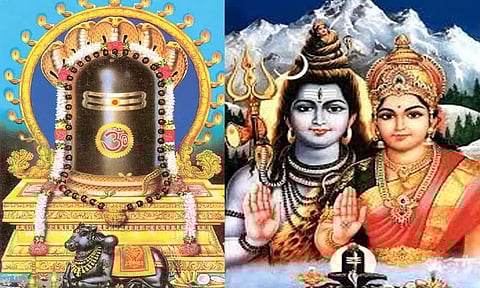 துளசியால் அர்ச்சிக்கப்படும் சிவலிங்கம்