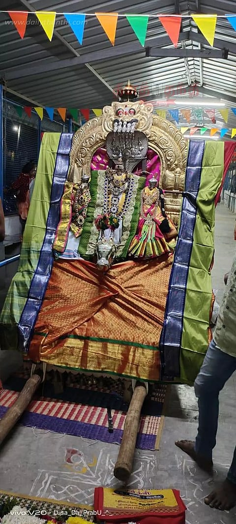 காசிவிஸ்வநாதர் கோவிலில் பல்லக்கு தேர்திருவிழா