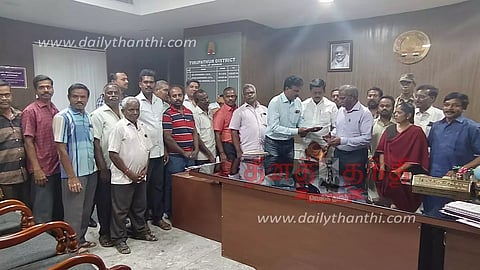 திருப்பத்தூர் அரசு ஆண்கள் மேல்நிலைப்பள்ளி பஸ் நிறுத்தத்தில் மீண்டும் பஸ்கள் நின்று செல்ல கலெக்டரிடம் மனு