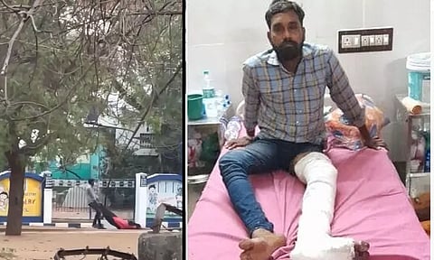 நடைபயிற்சி சென்ற பேராசிரியை கஞ்சா போதையில் அடித்து இழுத்து சென்ற கொள்ளையன்...!