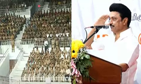 "ஆண் காவலர்களுக்கு ஒரு சல்யூட் என்றால் பெண் காவலர்களுக்கு இரண்டு சல்யூட்" - முதல்-அமைச்சர் மு.க.ஸ்டாலின்