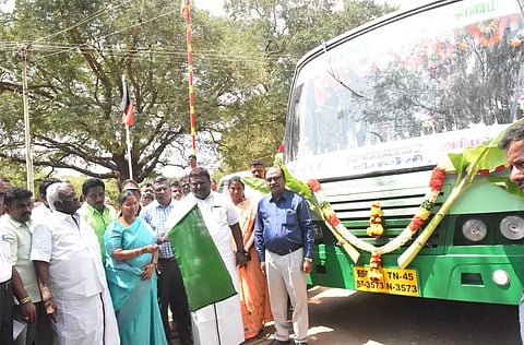 திம்மூரிலிருந்து திருச்சிக்கு புதிய வழித்தடத்தில் பஸ் வசதி