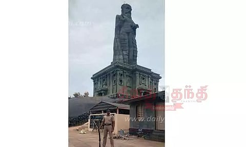 கன்னியாகுமரியில் சுற்றுலா பயணிகளுக்கு தடை