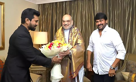 ஆர்ஆர்ஆர் ஆஸ்கர் விருது வெற்றி: நடிகர் ராம்சரணை சந்தித்து வாழ்த்து கூறிய உள்துறை மந்திரி அமித்ஷா