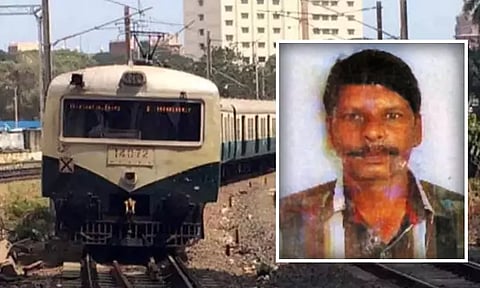 மேல்மருவத்தூர் ரெயில் நிலையத்தில் ரெயிலில் இருந்து தவறி விழுந்த ஆசிரியர் சாவு