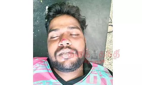 அறுந்து கிடந்த மின்கம்பியை மிதித்த வாலிபர் சாவு