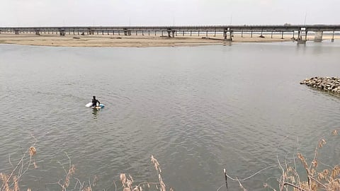 கொள்ளிடம் ஆற்றில் முதலை நடமாட்டம்