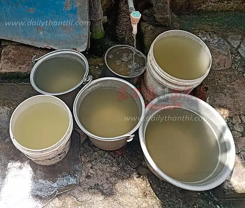 கலங்கலாக வரும் குடிநீரால் பொதுமக்கள் அவதி