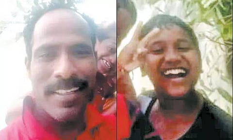 அறுந்து தொங்கிய மின் கம்பி உரசியதில் தந்தை, மகன் சாவு