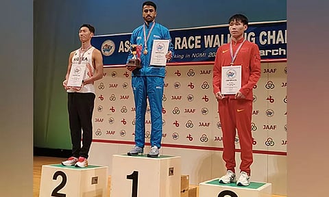 image courtesy: Athletics Federations of India twitter via ANI