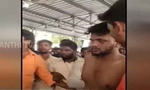 அண்ணாமலையார் கோவிலுக்குள் திடீரென கத்தியுடன் நுழைந்த நபர்... அலறி அடித்து ஓடிய பக்தர்கள் - தி.மலையில் பரபரப்பு