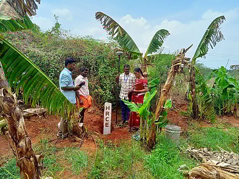 தோப்புமலை கருப்பசாமி கோவிலுக்குசொந்தமான இடங்களில் அளவீடும் பணி