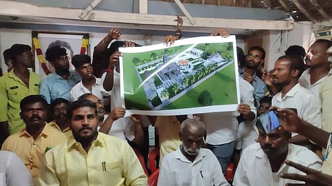 ஜெ.குருவுக்கு கோவில் கட்ட பணிகள் தொடக்கம்