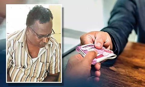 பொதட்டூர்பேட்டையில் ரூ.2 ஆயிரம் லஞ்சம் வாங்கிய மின்வாரிய அதிகாரி கைது - லஞ்ச ஒழிப்புத்துறை போலீசார் அதிரடி