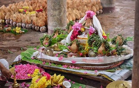 திருவாரூர் தியாகராஜர் கோவிலில் ஆயிரம் கலசம் நன்னீராட்டு விழா