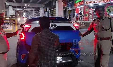 மார்த்தாண்டத்தில் போலீசார் விடிய விடிய வாகன சோதனை