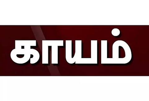 பாலக்கட்டையில் இருந்து தவறி விழுந்து போலீஸ்காரர் காயம்