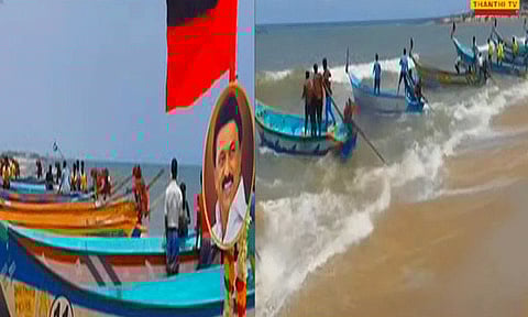 முதல் அமைச்சர் மு.க ஸ்டாலினின் பிறந்தநாளை முன்னிட்டு கோவளத்தில் களைகட்டிய படகுப் போட்டி