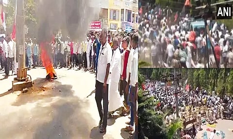 கர்நாடகாவில் எடியூரப்பா வீடு மீது கல்வீச்சு